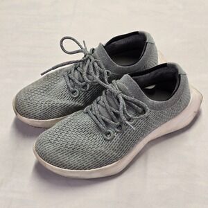 Allbirds Tree Dashers 2 M8.5 Gray Knit Lace Up Athletic Running Shoes Sneakers
